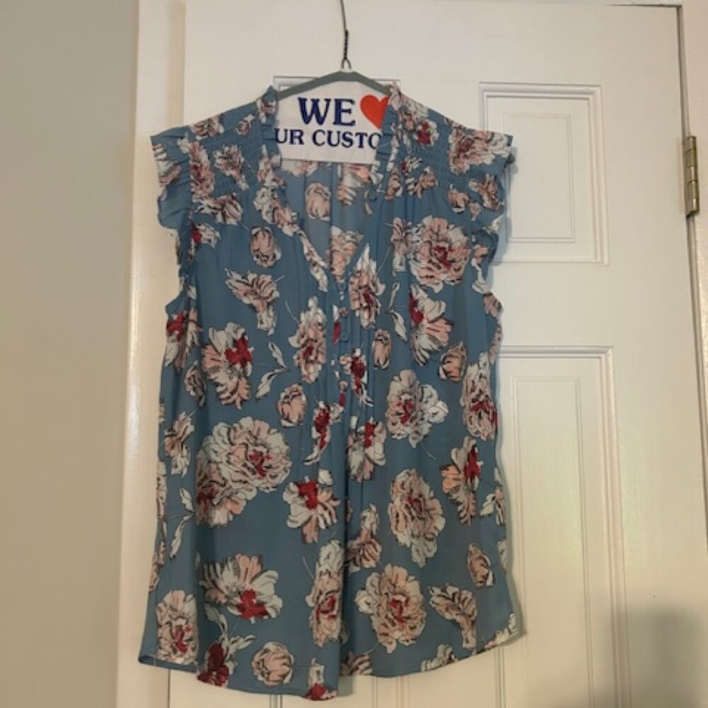 Daniel Rainn Liona Flutter Detail Blouse